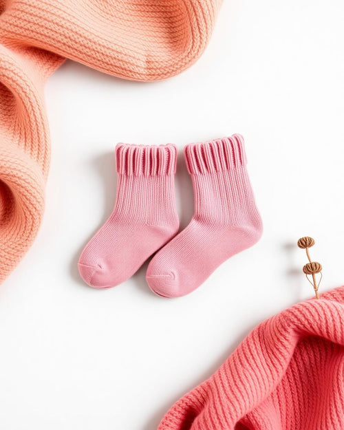 Kids Cozy Boot Sock in Dusty Rose