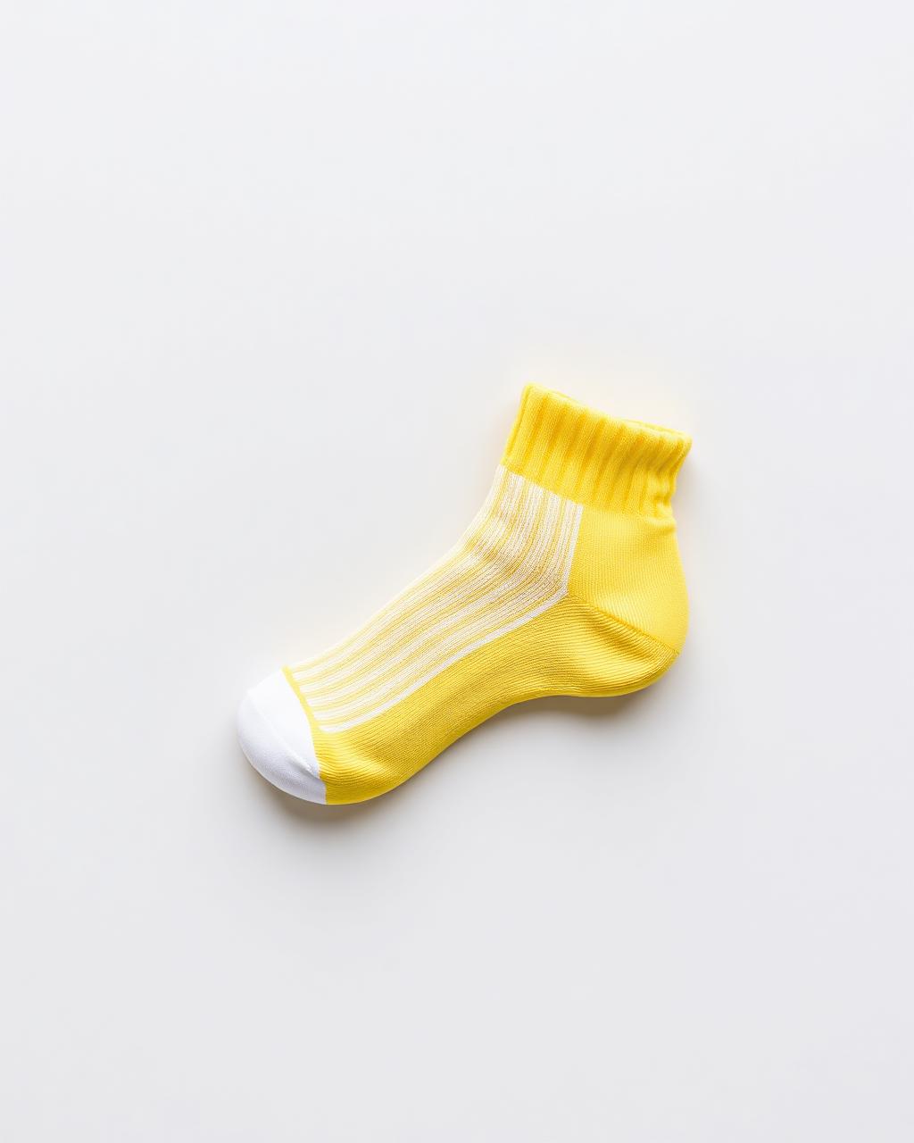 Kids Dash Ankle Sock in Sunshine Yellow