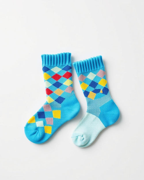 Kids Explorer Crew Sock in Ocean Blue