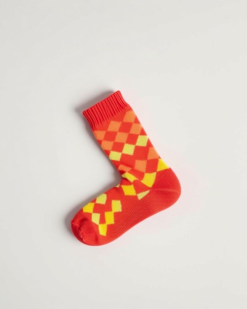 Kids Explorer Crew Sock in Sunset Coral