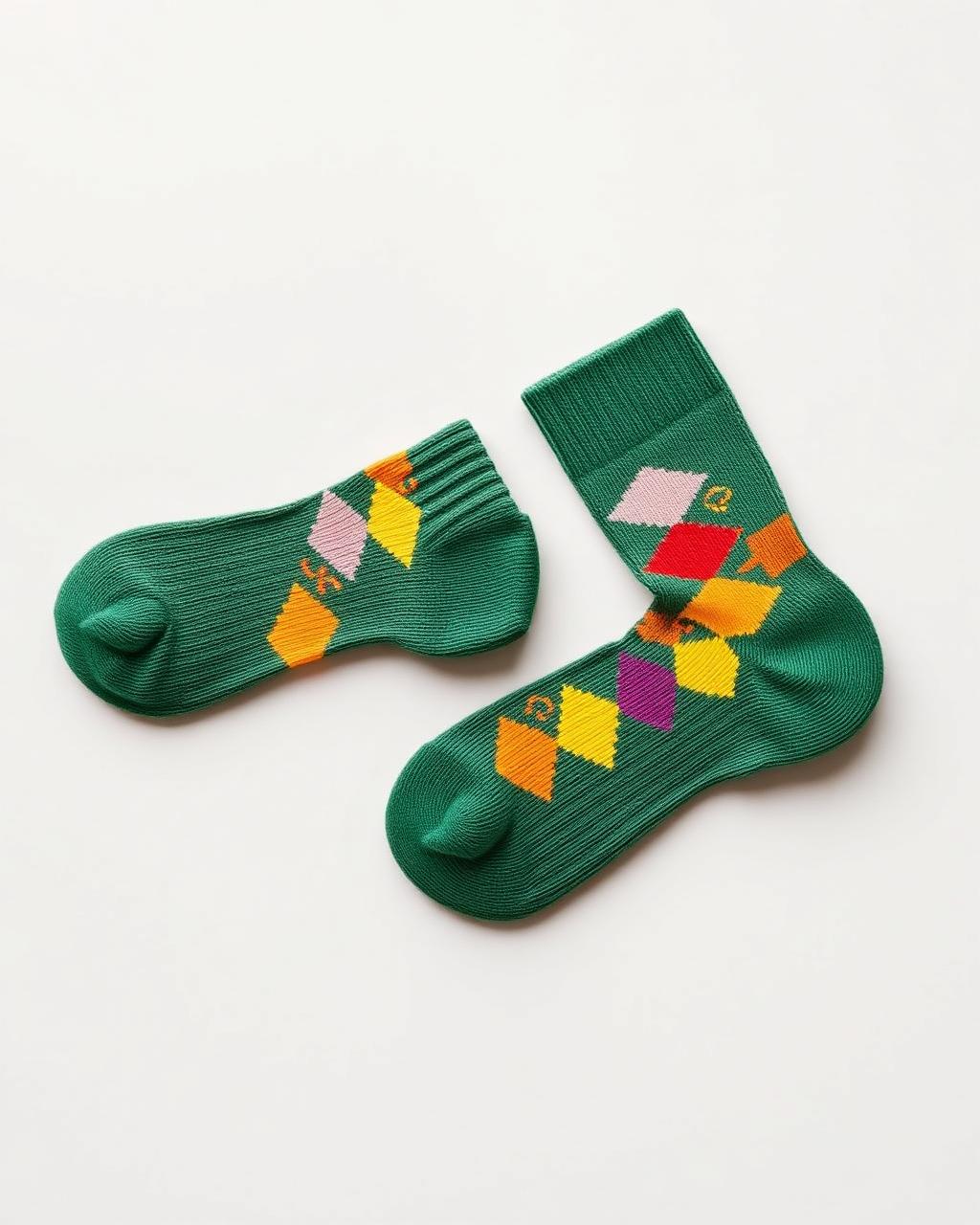 Kids Explorer Crew Sock in Forest Green