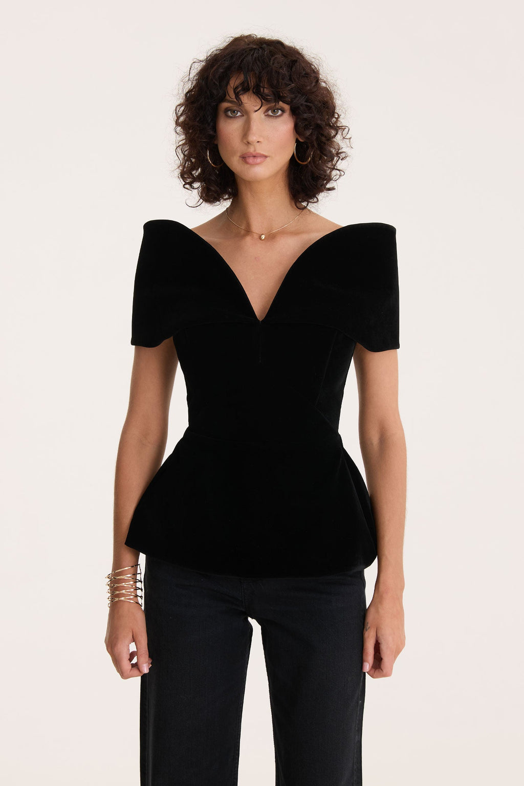 Black Velvet Top