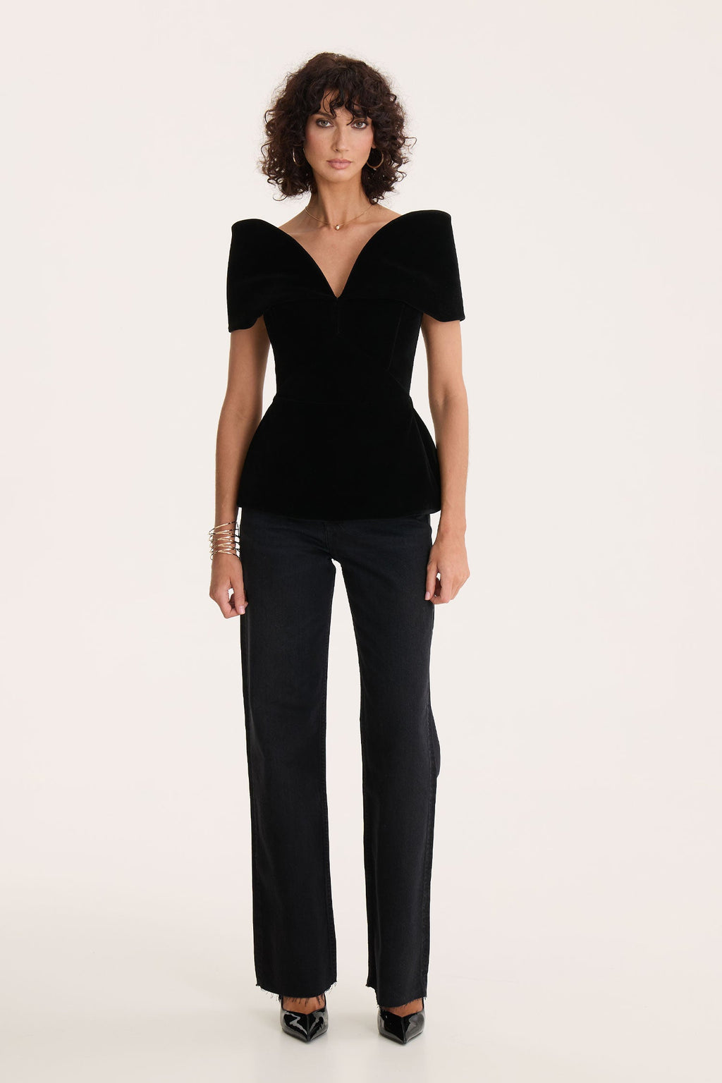 Black Velvet Top
