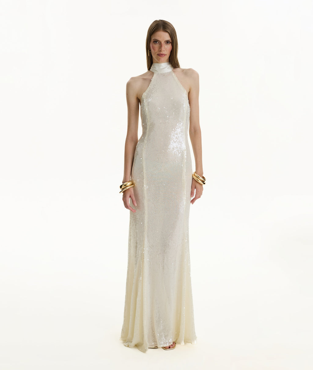 Ivory Sequin Dress