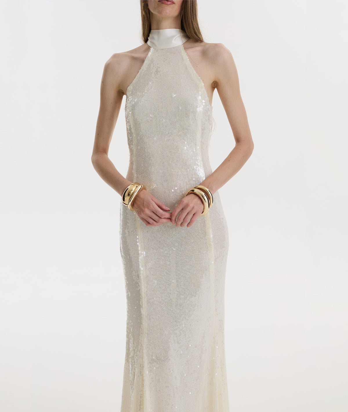 Ivory Sequin Dress